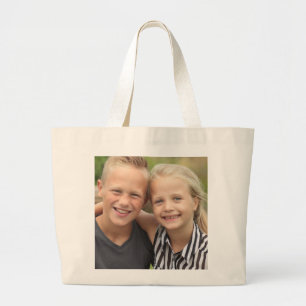 Create Your Own Photo Large Tote Bag