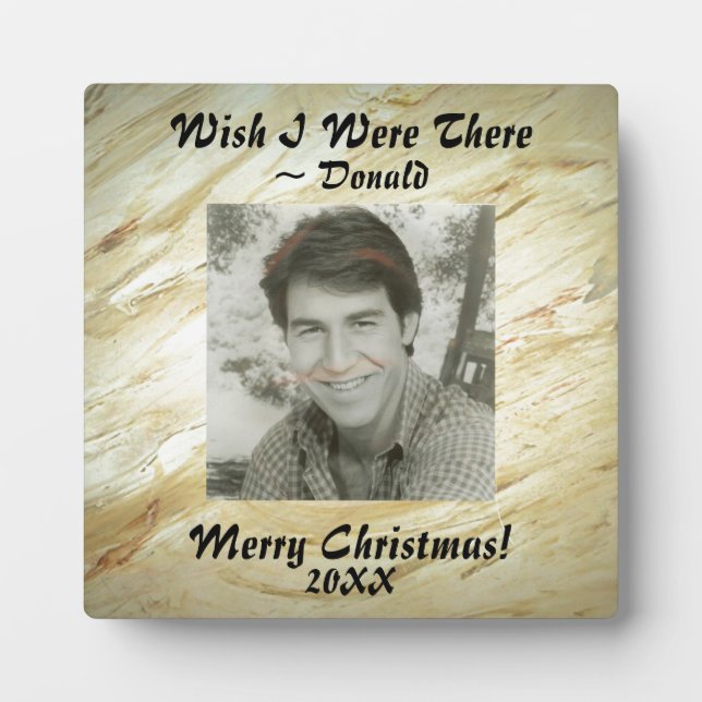 Create Your Own Photo Marble Faux Finish Plaque (Front)