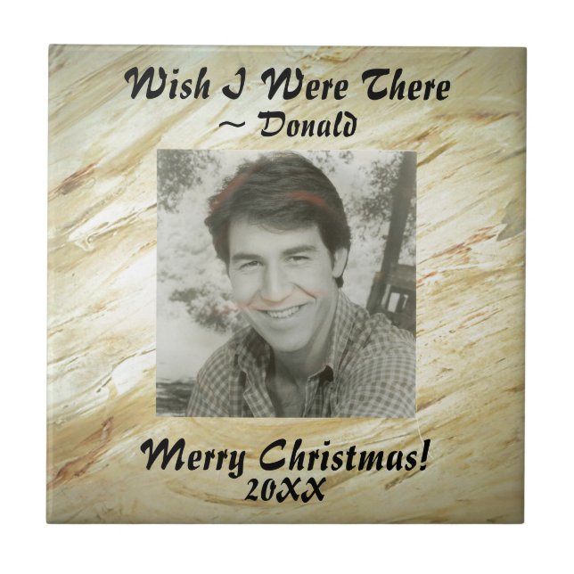 Create Your Own Photo Marble Faux Finish Tile (Front)