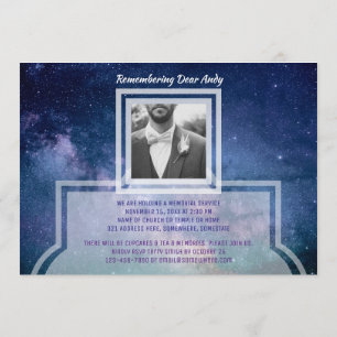 Create Your Own Photo Memorial Service Invitation