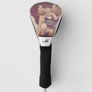 Create Your Own Photo Monogram White Golf Head Cover