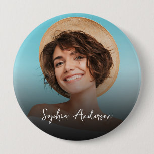 Create your own photo& name 4buttons 10 cm round badge