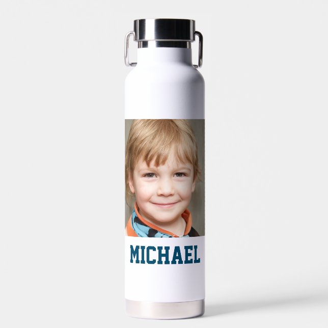 Create Your Own Photo Name  Water Bottle (Front)