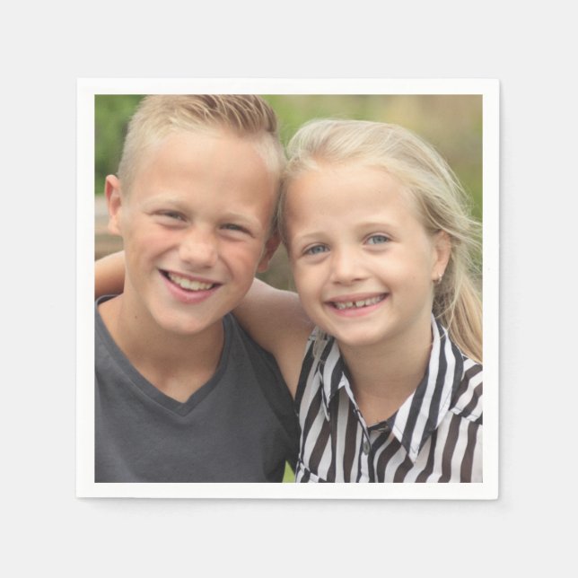 Create Your Own Photo Napkin (Front)