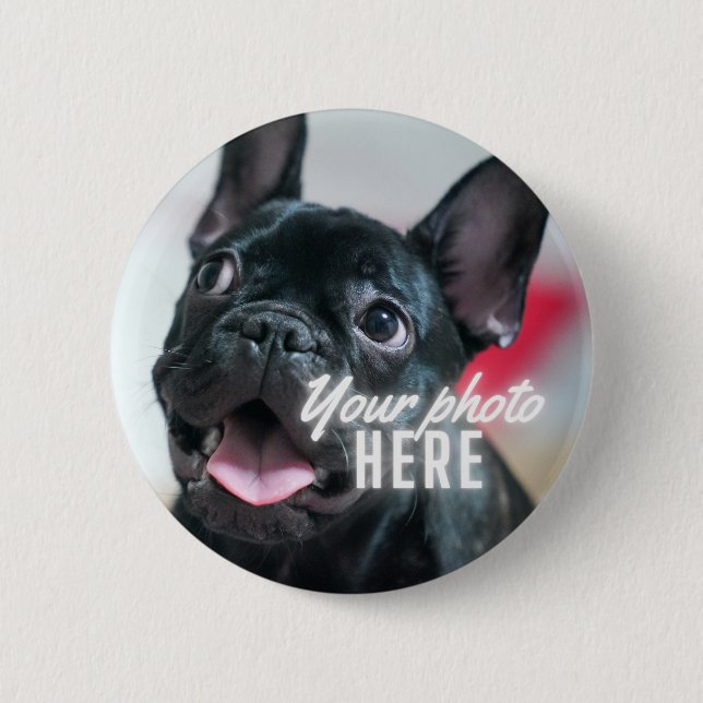 Create Your Own Photo Or Graphic Pin Button (Front)