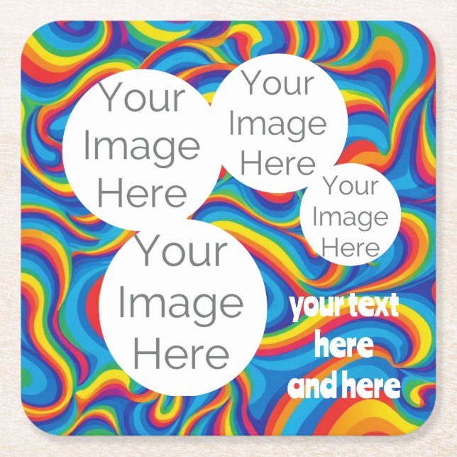 create your own photo Paper Coaster (Front)