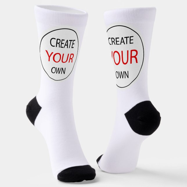 Create Your Own - Photo, Personalised / Custom Socks (Angled)