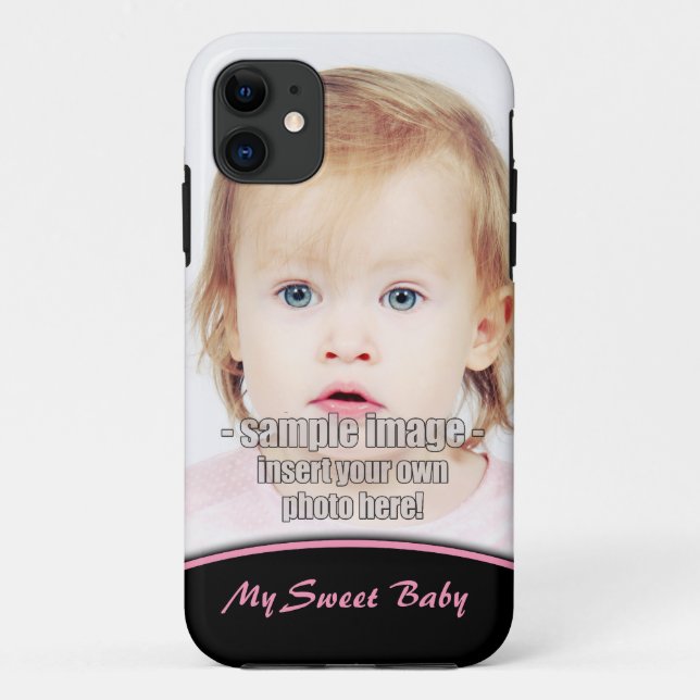 Create Your Own Photo Pink Edge iPhone5 Case-Mate iPhone Case (Back)