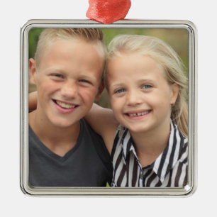 Create Your Own Photo Premium Square Ornament