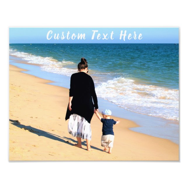 Create Your Own Photo Print Poster Custom Text (Front)