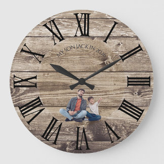 Create Your Own Photo Rustic Wood Clock