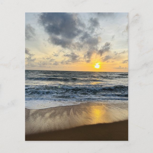 Create Your Own Photo Simple beach sunrise Flyer (Front)