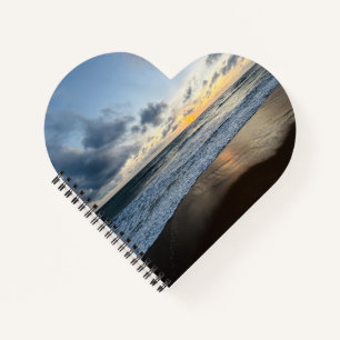 Create Your Own Photo Simple beach sunrise Notebook