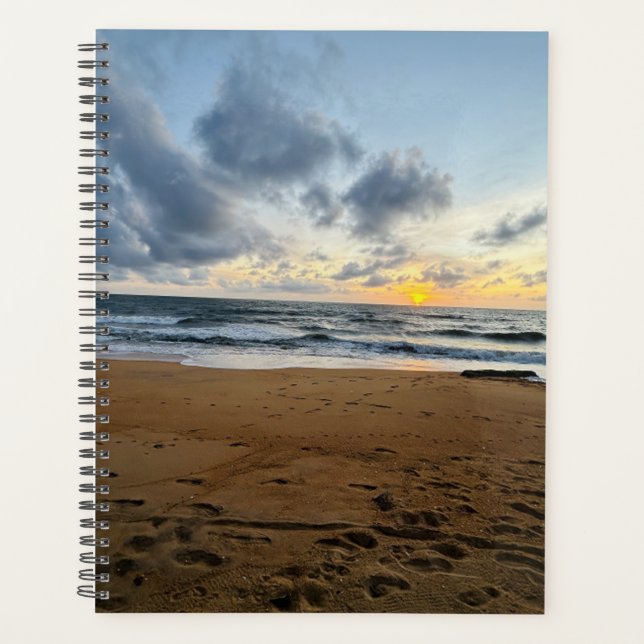 Create Your Own Photo Simple beach sunrise Planner (Front)