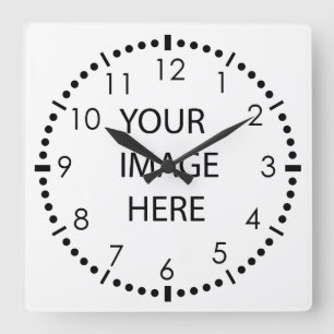 Create your own photo square wall clock