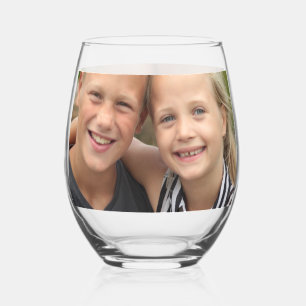 Create Your Own Photo Stemless Wine Glass