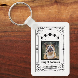 Create Your Own Photo Tarot Dog Lover Pet Keepsake Key Ring