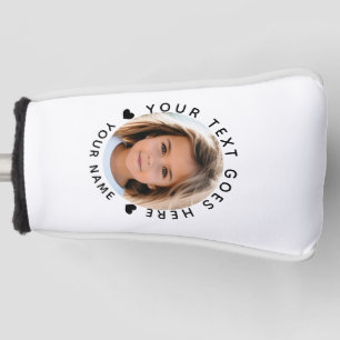 Create Your Own Photo Text and Name  Golf Head Cover
