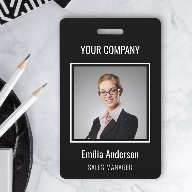 Create Your Own Photo & Text badge ID Badge (Creator Uploaded)