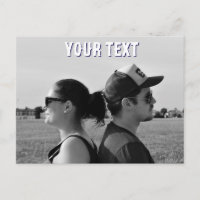 create your own photo text Postcard