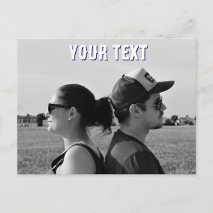 create your own photo text Postcard