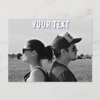 create your own photo text Postcard
