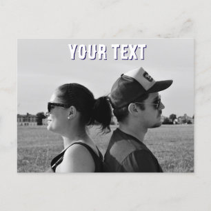 create your own photo text Postcard