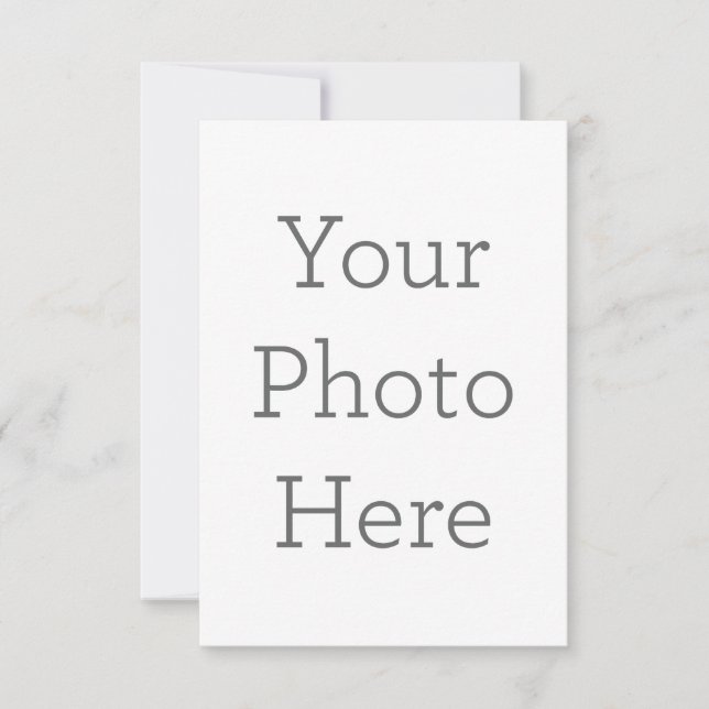 8.9 cm x 12.7 cm Flat Thank You Card (Front)