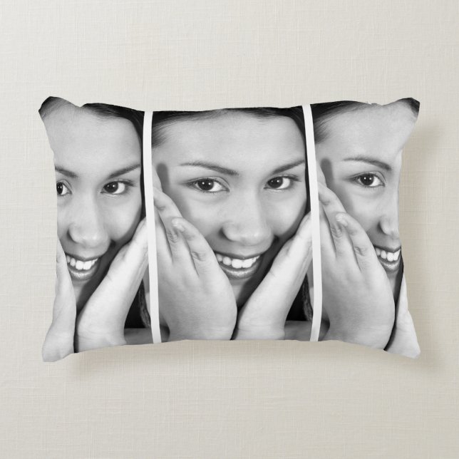 Create-Your-Own Photo Upload Accent Pillow (Front)