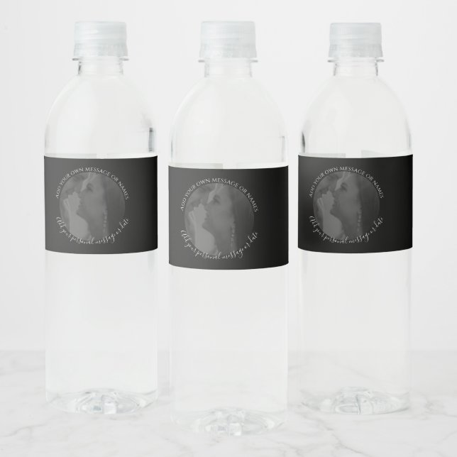 Create Your Own Photo Water Bottle  Wedding  Water Bottle Label (Bottles)