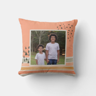 Create Your Own Photo Watercolor Boho  Cushion