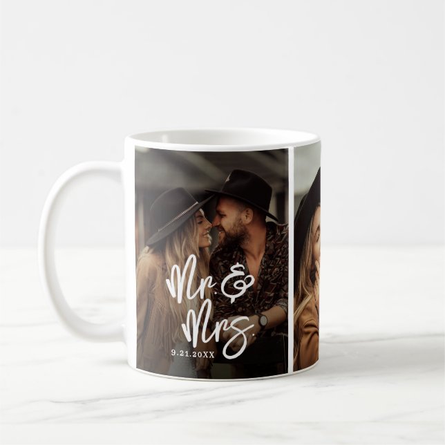 Create Your Own Photo Wedding Coffee Mug (Left)