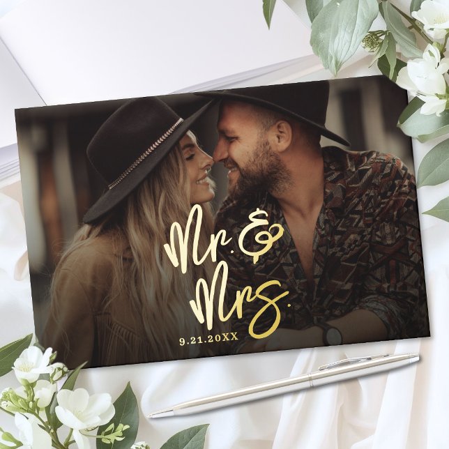 Create Your Own Photo Wedding Guest Book (Create Your Own Photo Wedding Foil Guest Book)