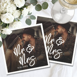 Create Your Own Photo Wedding Napkin