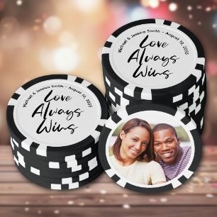 Create Your Own Photo Wedding Poker Chips