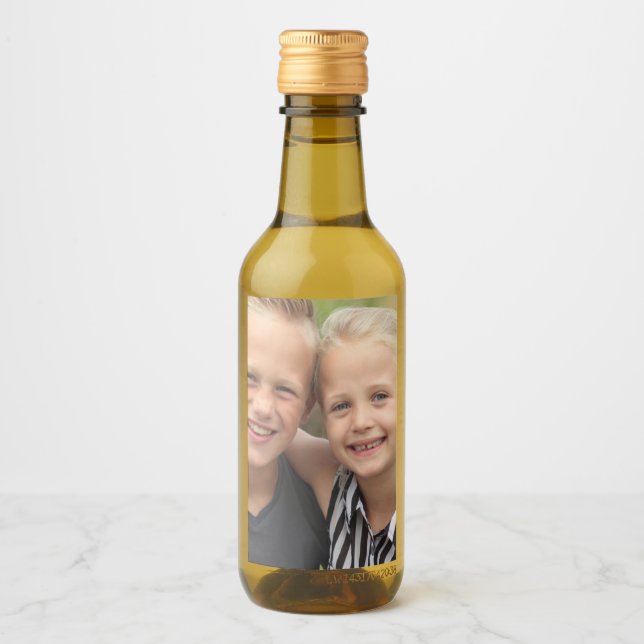 Create your own photo Wine Bottle  label (Front)