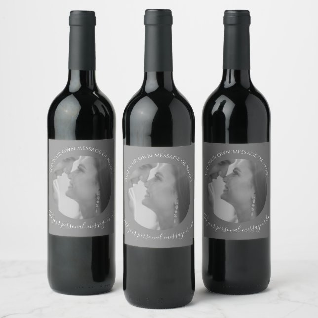 Create Your Own Photo Wine Label  (Bottles)
