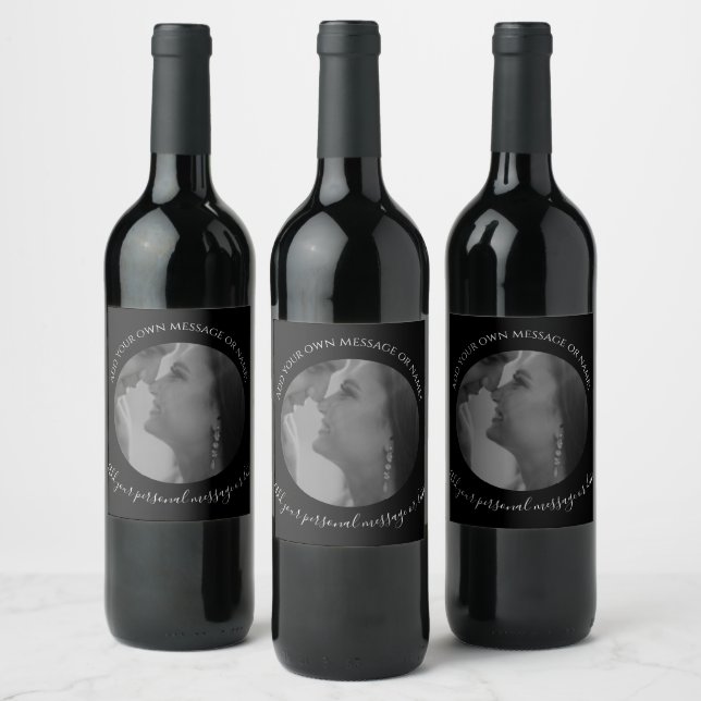 Create Your Own Photo Wine Label  (Bottles)