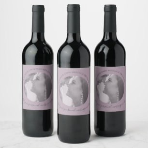 Create Your Own Photo Wine Purple Label