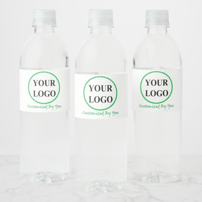 Create Your Own Picture ADD YOUR LOGO HERE Water Bottle Label (Bottles)