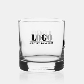 Create Your Own Picture Business Name Company Whiskey Glass