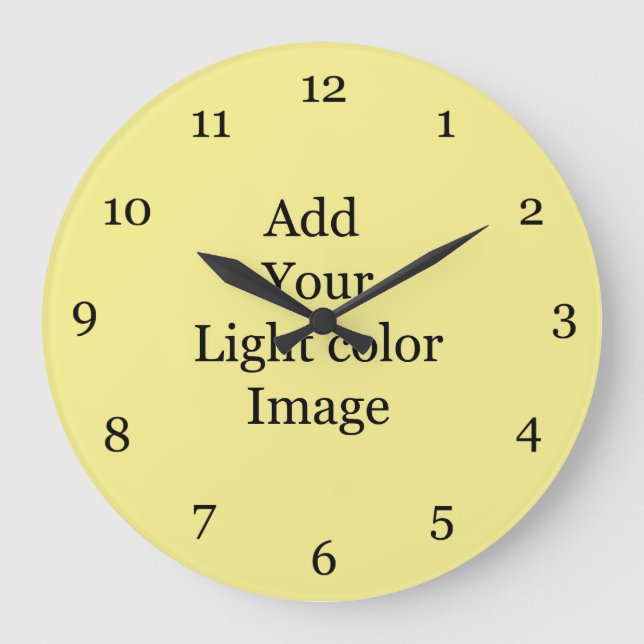 Create your own picture clock. Add your own  photo Large Clock (Front)