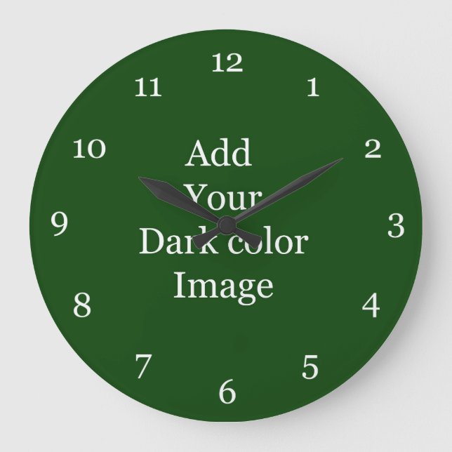 Create your own picture clock. Add your own  photo Large Clock (Front)