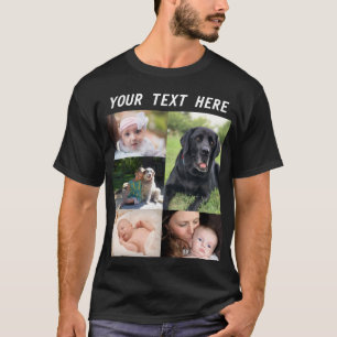 Create your own picture Collage Photo Family T-Shirt