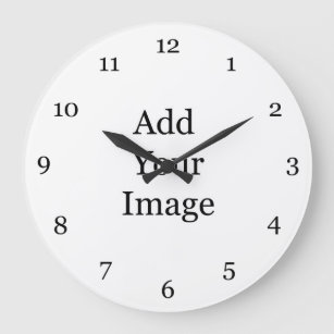 Create your own picture wall clock. large clock