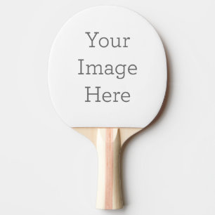 Create Your Own Ping Pong Paddle, Red Rubber Back Paddle