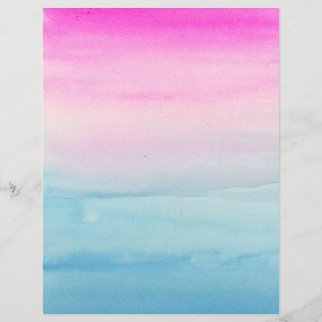 Create Your Own Pink And Blue Ombre Flyer (Front)