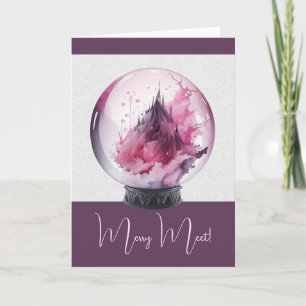 Create Your Own Pink Crystal Ball Card