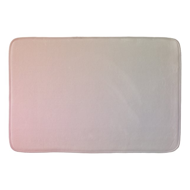 Create Your Own Pink Green Purple Gradient Ombre Bath Mat (Front)