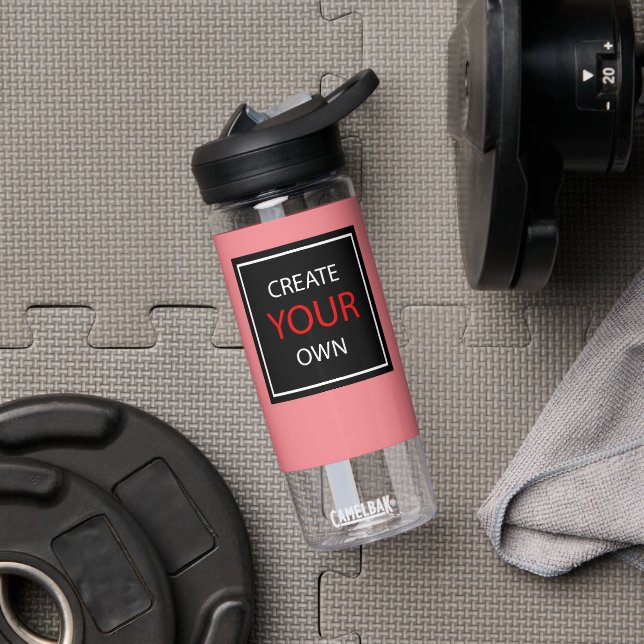 Create Your Own Pink Gym, Fitness / Custom Water Bottle (Gym)